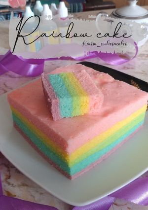 Foto resep (138) Rainbow Cake Kukus