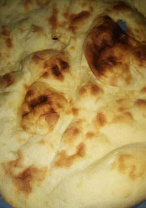 A picture of Naan recipe without oven without tandor.