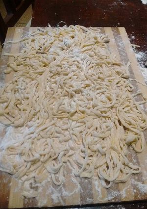 Una foto de Tallarines caseros