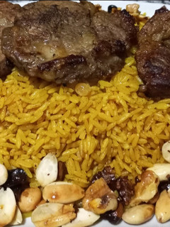 صورة لوصفة رز بالخلطه مع شرايح اللحم
