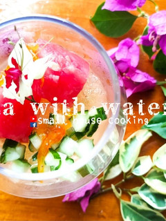 甜品教學｜沙冰配煙燻西瓜粒 夏天最配 高級餐廳甜品 無焗爐/冰淇淋機 (附影片) 的食譜成品照片
