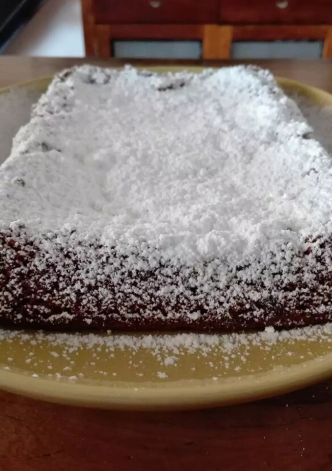 Una foto de Brownie de chocolate