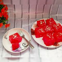 A picture of Bombay karachi halwa recipe.