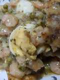 Merluza en salsa verde con Gambitas!🐟🦐🍴
