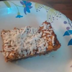 A picture of Baked Oatmeal Chocolate Bars GF.