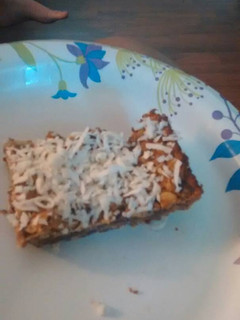 A picture of Baked Oatmeal Chocolate Bars GF.