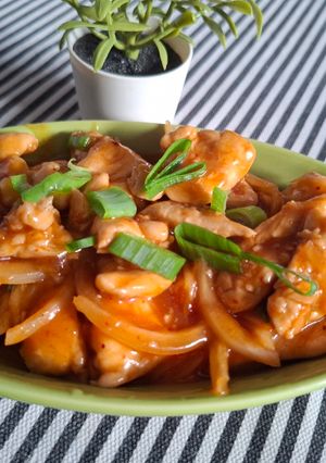 Foto resep *Ayam saos Barbeque*