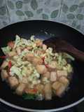 Tumis kembang kol tahu maknyus