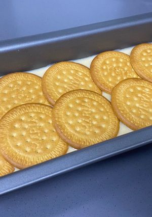 Una foto de Natillas de vainilla y galletas con robot Monsieur Cuisine plus (robot Lidl)