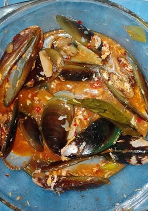Foto resep Kerang Ijo Saus Tiram Asam Pedas