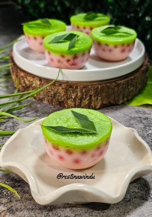 Foto resep Talam Susu Mutiara Lapis Pandan