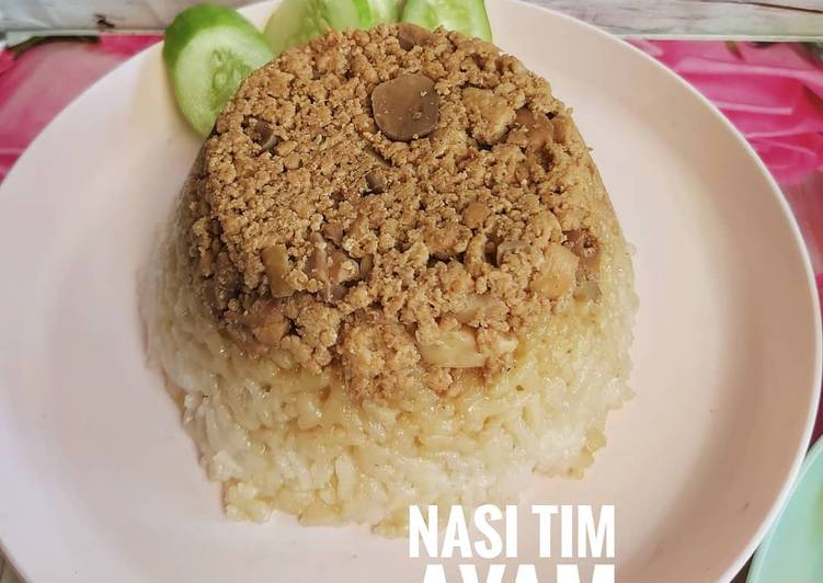 Nasi tim ayam [non halal]