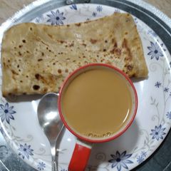A picture of Simple square paratha.