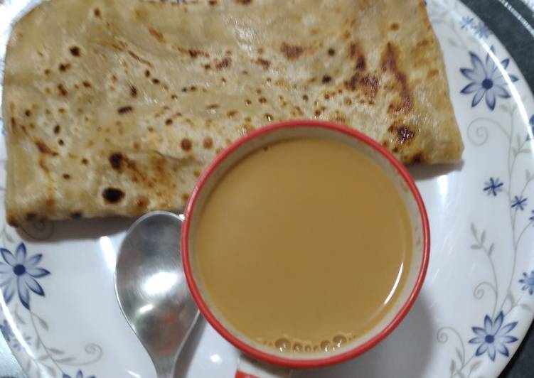 Simple square paratha