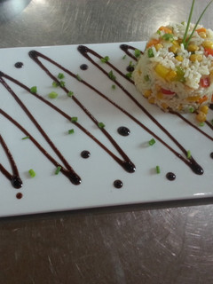 Una foto de Arroz con vegetales