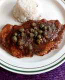 Pechugas de pollo en salsa de alcaparras light