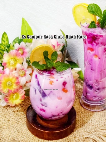 Langkah Mudah untuk Membikin Resep Es Campur Rasa Cinta Kuah Kara yang Bisa Manjain Lidah Anti Ribet, Lezat Sekali