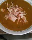 Crema de ahuyama con pollo