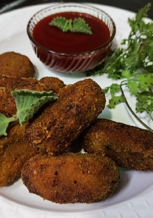 A picture of बची हुई सब्जी से बना हुआ कटलेट(bachi hui sabzi se bna hua cutlet recipe in hindi).