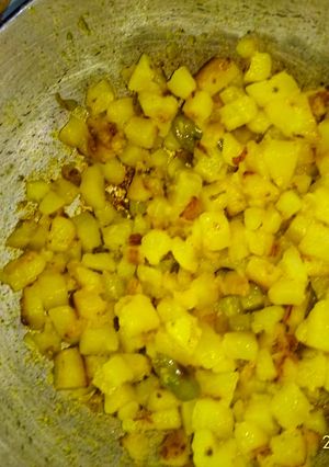 A picture of Potato stir fry.