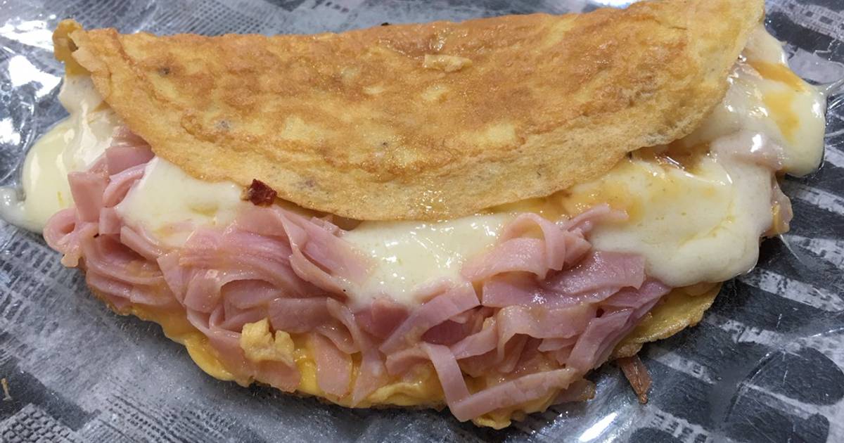 Omelette de jamón y queso ? Receta de Maru Abdo- Cookpad