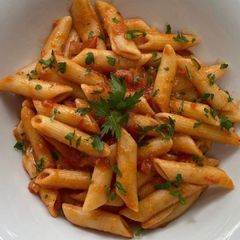 A picture of Penne pasta.