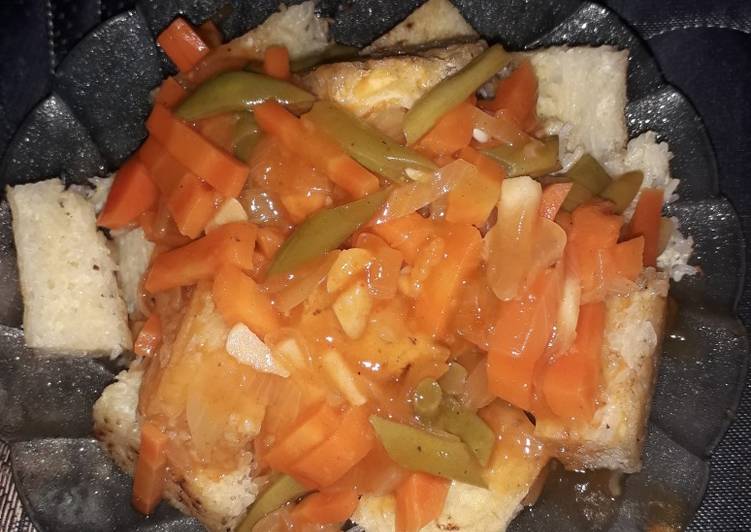 Resep Dadar bihun saos wortel dan buncis yang Sempurna