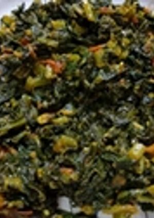A picture of Mooli sabzi.