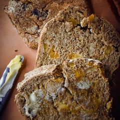 A picture of Rustic Apricot & Walnut Rye Bread.