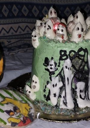 Una foto de Torta de fantasmas!! B💀💀ooo👻👻👻