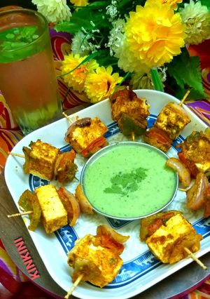 পনির টিক্কা (paneer tikka recipe in bengali) রেসিপির প্রধান ছবি