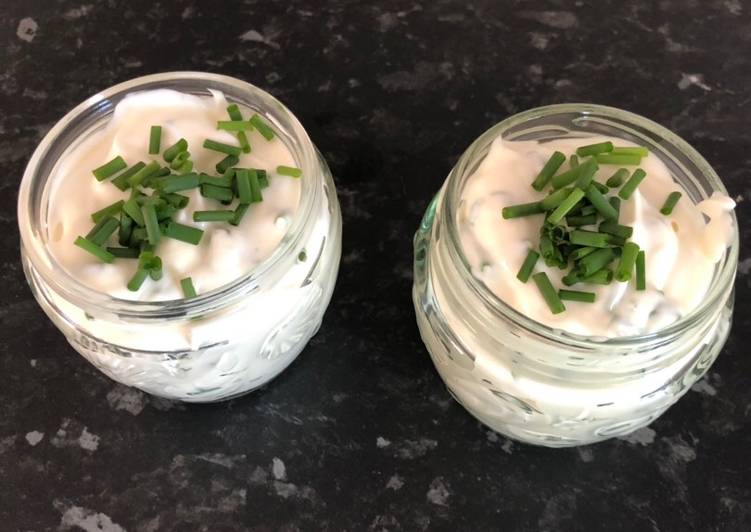 My creamy chive dip