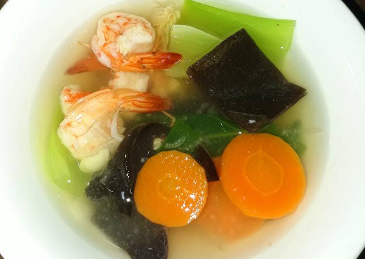 Resep Sup udang bening Anti Gagal