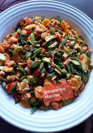 Foto resep Tumis petai udang mix
