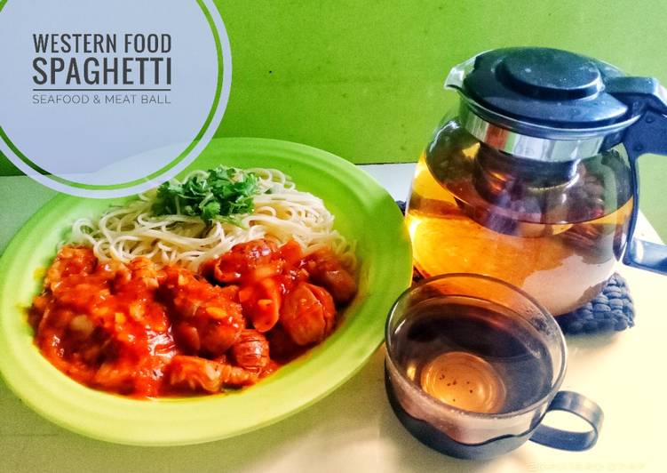 Gampangnya Memasak Spaghetti Seafood &amp;amp; Meat Ball Paling Enak