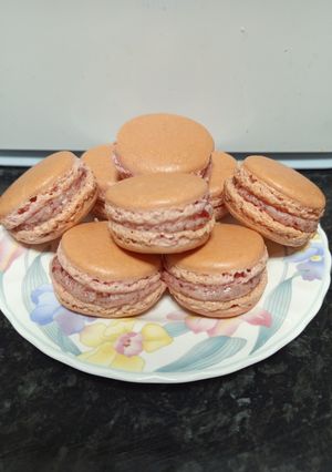 Una foto de Macarons franceses