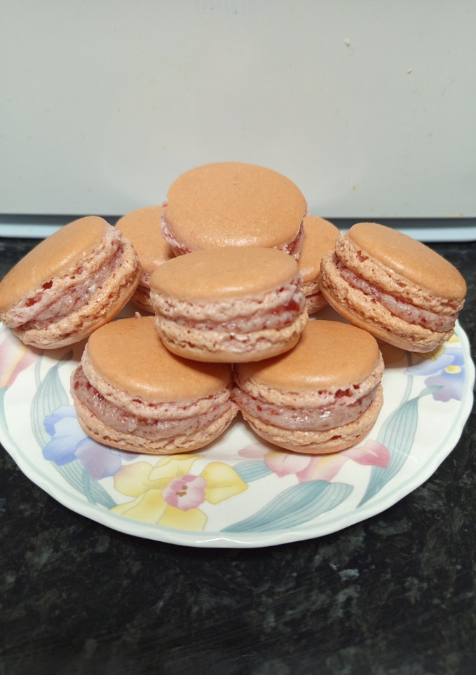Una foto de Macarons franceses