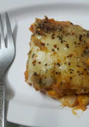A picture of Bread Lasagna.