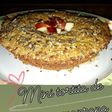 Torta individual de avena y manzana