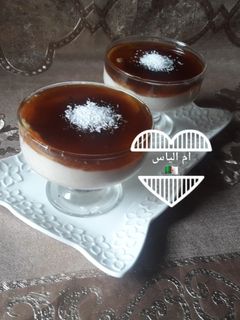 صورة لوصفة مهلبية بالمكسرات والكراميل