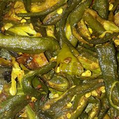 Bhindi veg A picture of Bhindi veg.