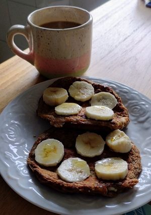 Una foto de Pancakes de banana sin harina 🥞