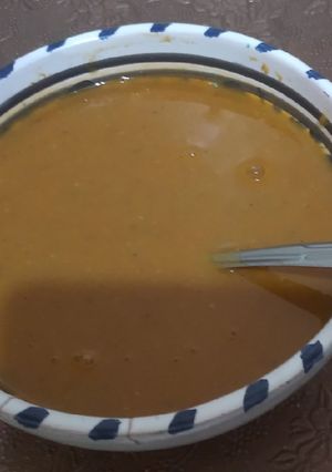 صورة لوصفة حساء مغذي بالعدس 🍲🍲