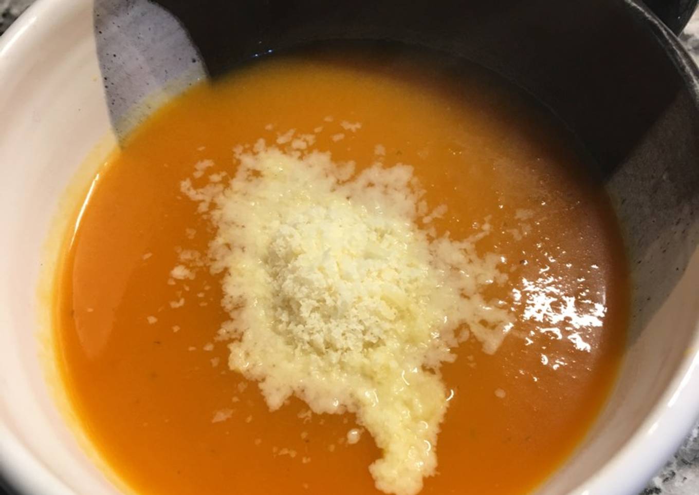 Sopa crema de calabaza 🎃 súper light sin tacc