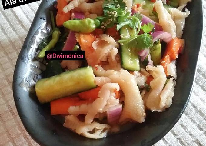 Acar timun ceker ayam | salad ceker | ala thailand