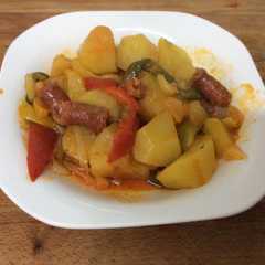 Una foto de Patatas con chistorras