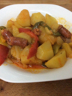 Una foto de Patatas con chistorras