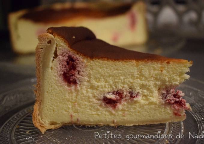 Tarte Au Fromage Blanc Et Framboises De Rikacook Cookpad