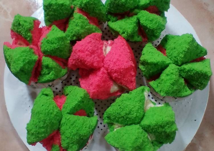 Bolu kukus irit telur,lembut,merekah dan anti gagal