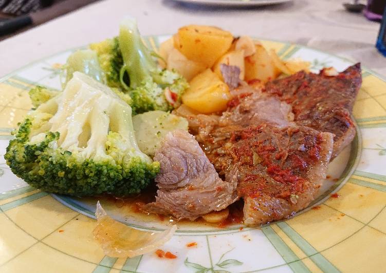 Recipe of Super Quick Homemade Roast Lamb with Potatoes